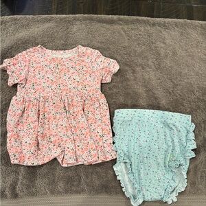 Posh Peanut Peplum top and bummie set